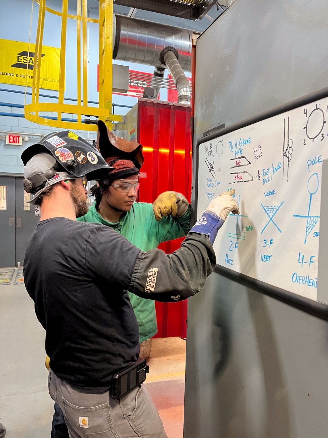 Instructor helping student 3